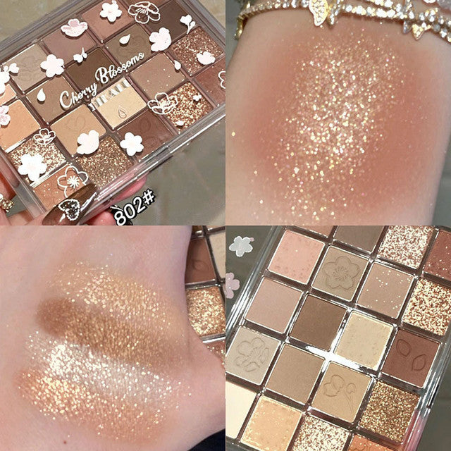 20-Color Glitter Eyeshadow Palette