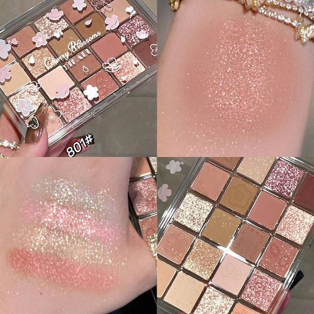 20-Color Glitter Eyeshadow Palette