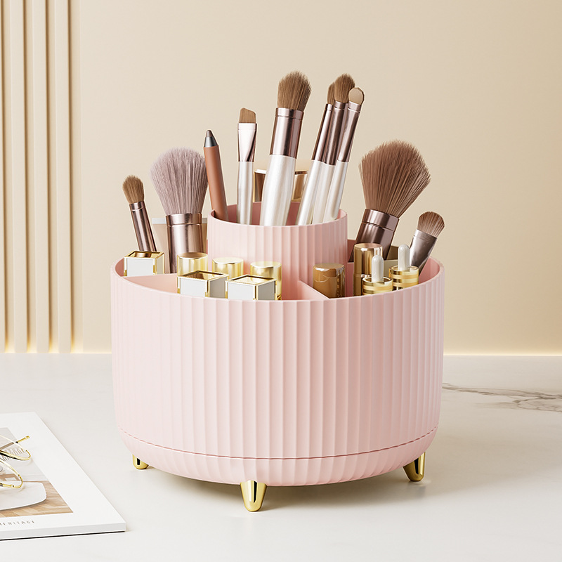 Rotating Profesional Desktop Makeup Brush Organizer
