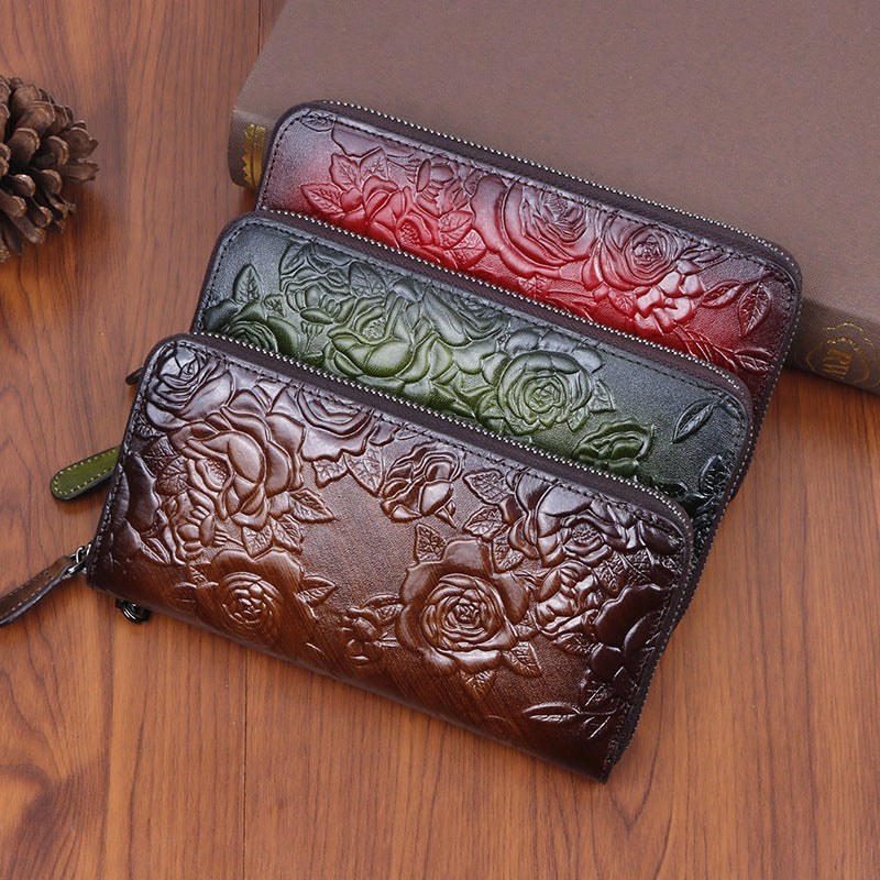 Retro Style Long Handbag for Women