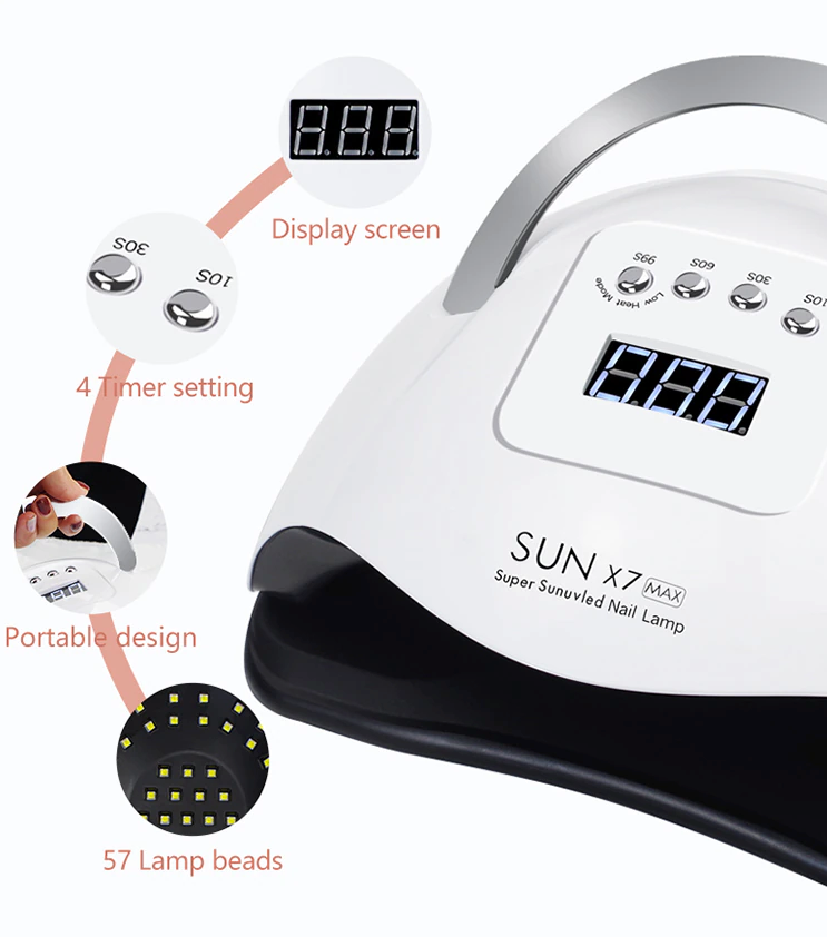 Nail Dryer LED Lamp UV Light 220W