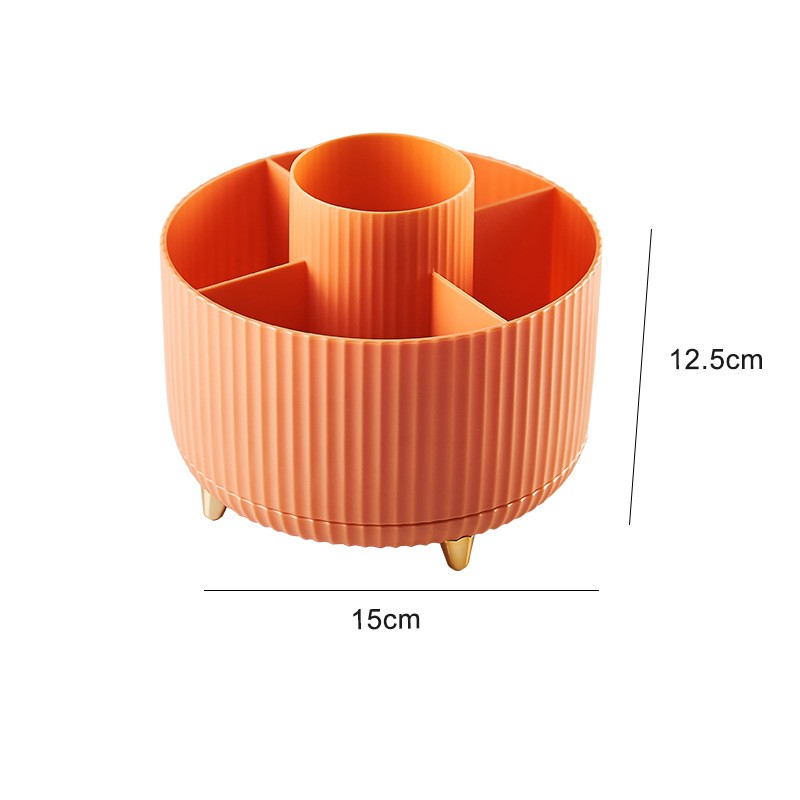 Rotating Profesional Desktop Makeup Brush Organizer