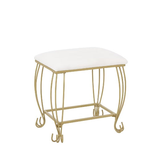 Vanity Table Set With Mirror & Stool