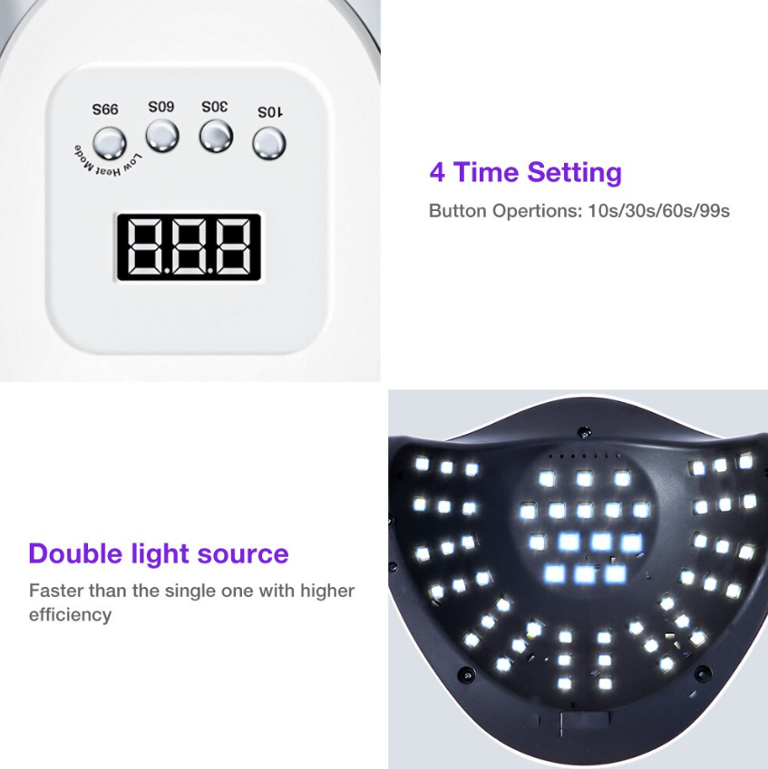 Nail Dryer LED Lamp UV Light 220W