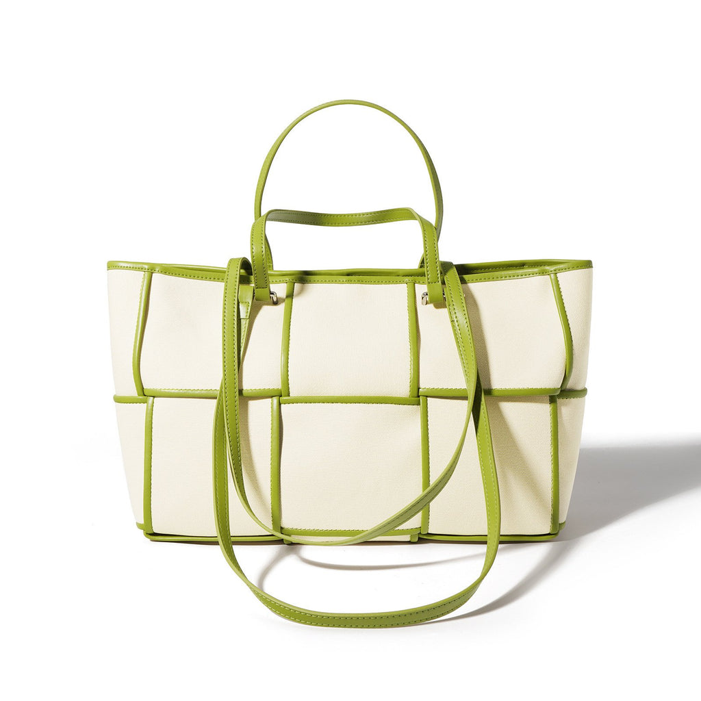 Woven Canvas Handbag for Women